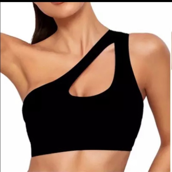 One-shouldered sports bra - NEW! - Picture 1 of 7